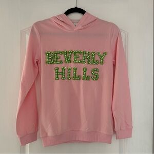 Lola + The Boys Beverly Hills Pink Hoodie